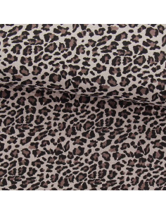 Printed double gauze fabric - Beige wild