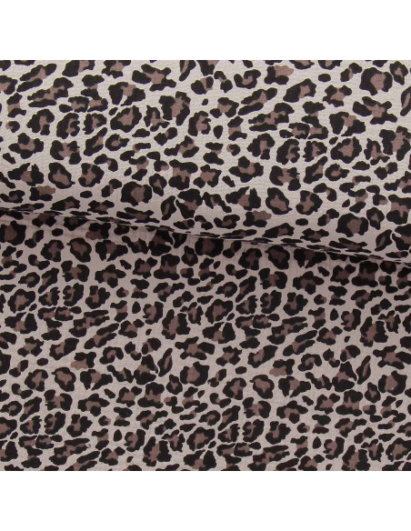Printed double gauze fabric - Beige wild