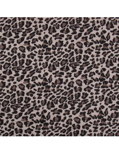 Printed double gauze fabric - Beige wild 2