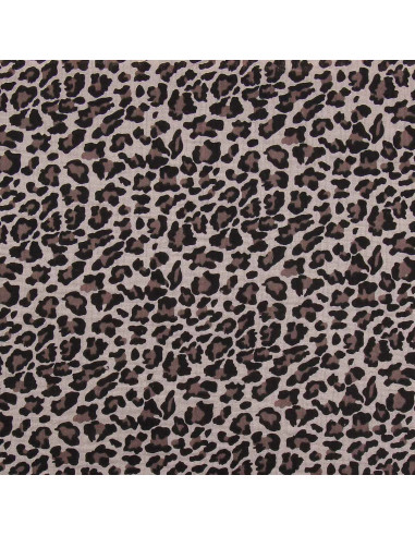 Printed double gauze fabric - Beige wild