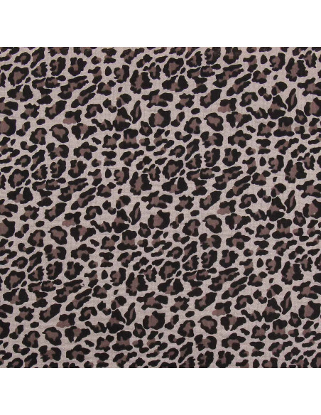 Printed double gauze fabric - Beige wild