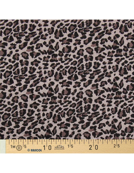 Printed double gauze fabric - Beige wild