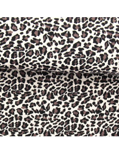 Printed double gauze fabric - Wild ecru