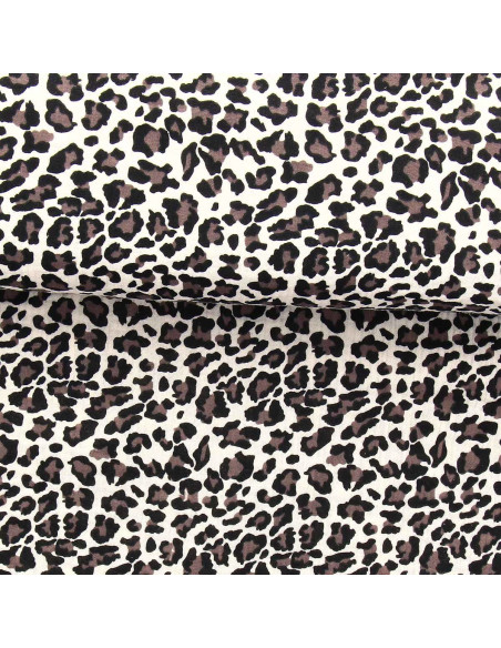 Printed double gauze fabric - Wild ecru