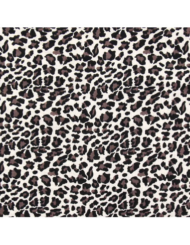 Printed double gauze fabric - Wild ecru