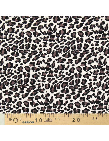 Printed double gauze fabric - Wild ecru
