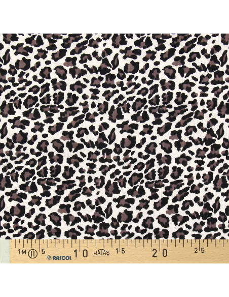 Printed double gauze fabric - Wild ecru