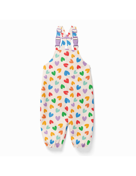 Waterproof fabric for raincoat - Chrichri ecru and multicolored