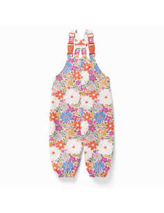 Waterproof fabric for raincoat - Choupette pink and orange 2