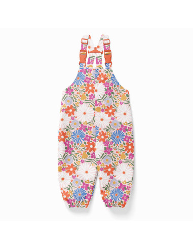 Waterproof fabric for raincoat - Choupette pink and orange