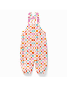 Waterproof fabric for raincoat - Cirafine ecru and pink 2