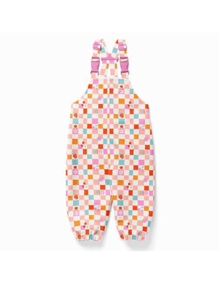 Waterproof fabric for raincoat - Cirafine ecru and pink