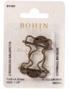 Special overall loops 25 mm bronze Bohin