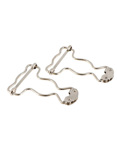 Special overall buckles 32 mm silver Bohin