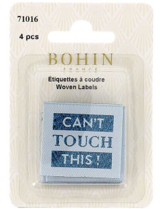 Set of 4 sew-on labels - Can't touch this! 2