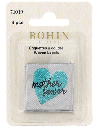 Set of 4 sew-on labels - Mother sewer