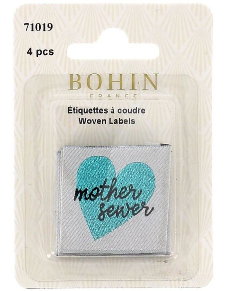 Set of 4 sew-on labels - Mother sewer