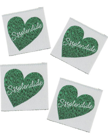 Set of 4 sew-on labels - Splendid