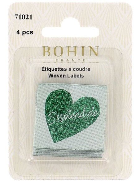 Set of 4 sew-on labels - Splendid