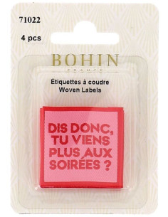 Set of 4 sew-on labels - So, you don't come to parties anymore? 2