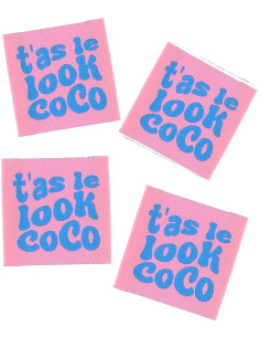 Set of 4 sew-on labels - You've got the look, coco