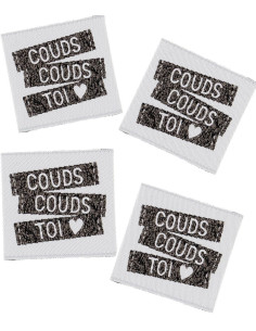 Set of 4 sew-on labels - Sew sew yourself