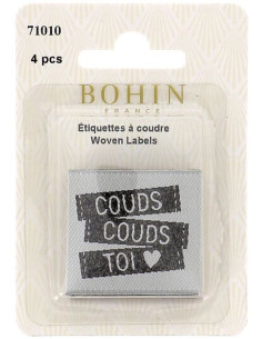 Set of 4 sew-on labels - Sew sew yourself 2