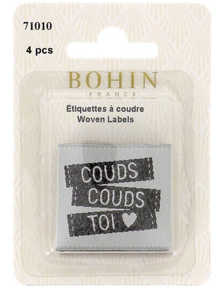 Set of 4 sew-on labels - Sew sew yourself