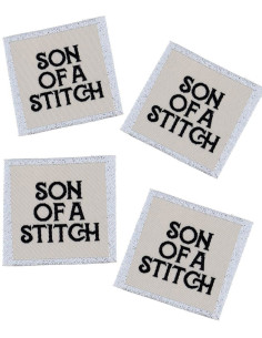 Set of 4 sew-on labels - Son of a stitch