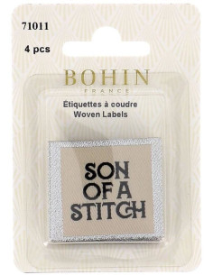 Set of 4 sew-on labels - Son of a stitch 2