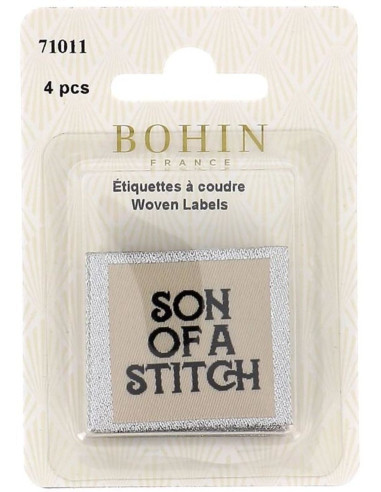 Set of 4 sew-on labels - Son of a stitch