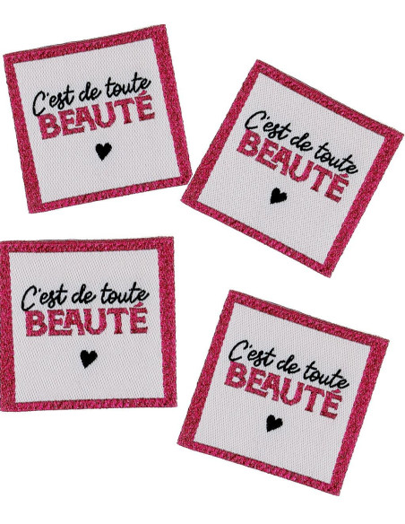 Set of 4 sew-on labels - It's absolutely beautiful
