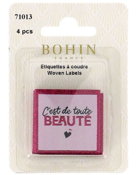 Set of 4 sew-on labels - It's absolutely beautiful