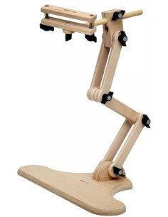 Adjustable table stand with multiple settings for embroidery hoop