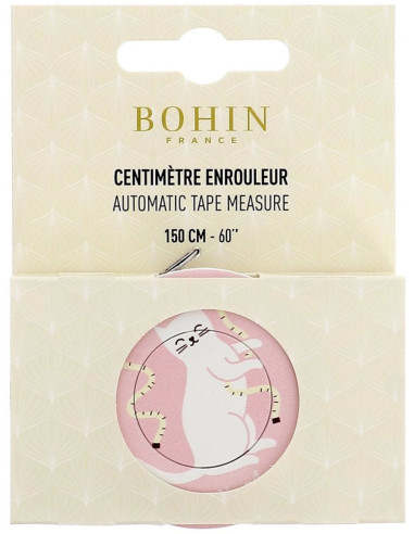150 cm retractable tape measure Cat centimeter Bohin