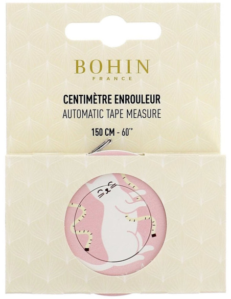 150 cm retractable tape measure Cat centimeter Bohin