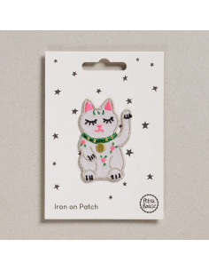 Iron-on patch - Lucky cat