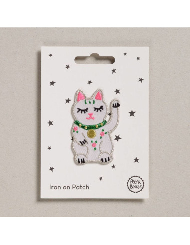 Iron-on patch - Lucky cat