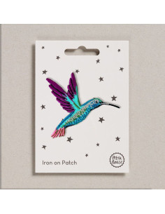 Iron-on patch - Hummingbird