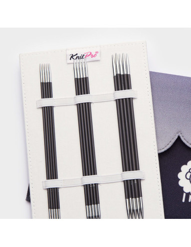 KnitPro double-pointed needle case carbon