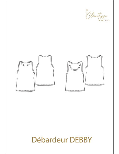 Debby Tank Top Pattern - Clématisse Pattern