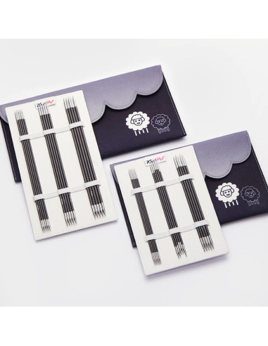 KnitPro double-pointed needle case carbon