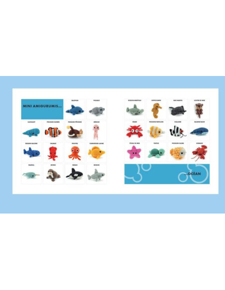 Mini Amigurumi Book - Marine Animals