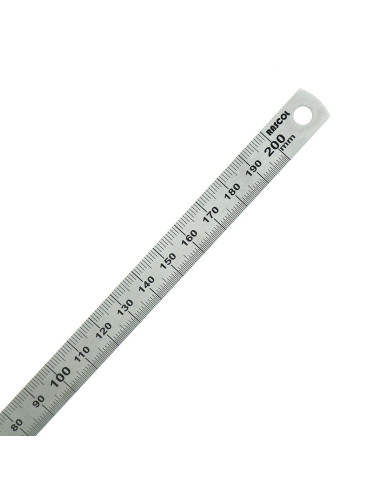 Flexible metal ruler