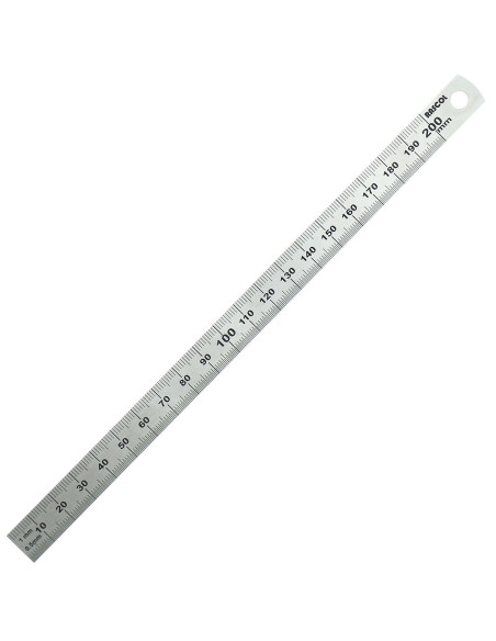 Flexible metal ruler