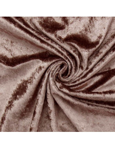 Velvet panne fabric - Taupe