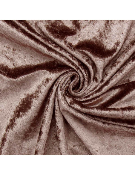 Velvet panne fabric - Taupe