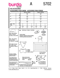 Dog Accessories Pattern - Burda 5702 2