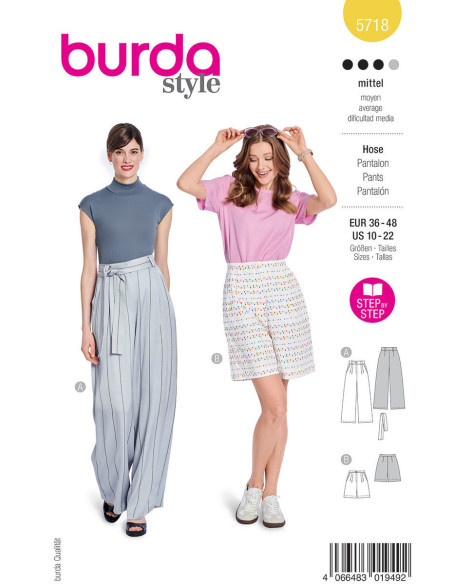 Pants pattern - Burda 5718