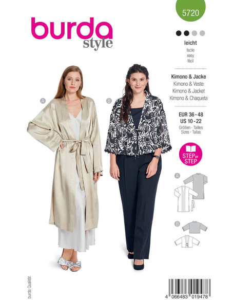 Jacket pattern - Burda 5720
